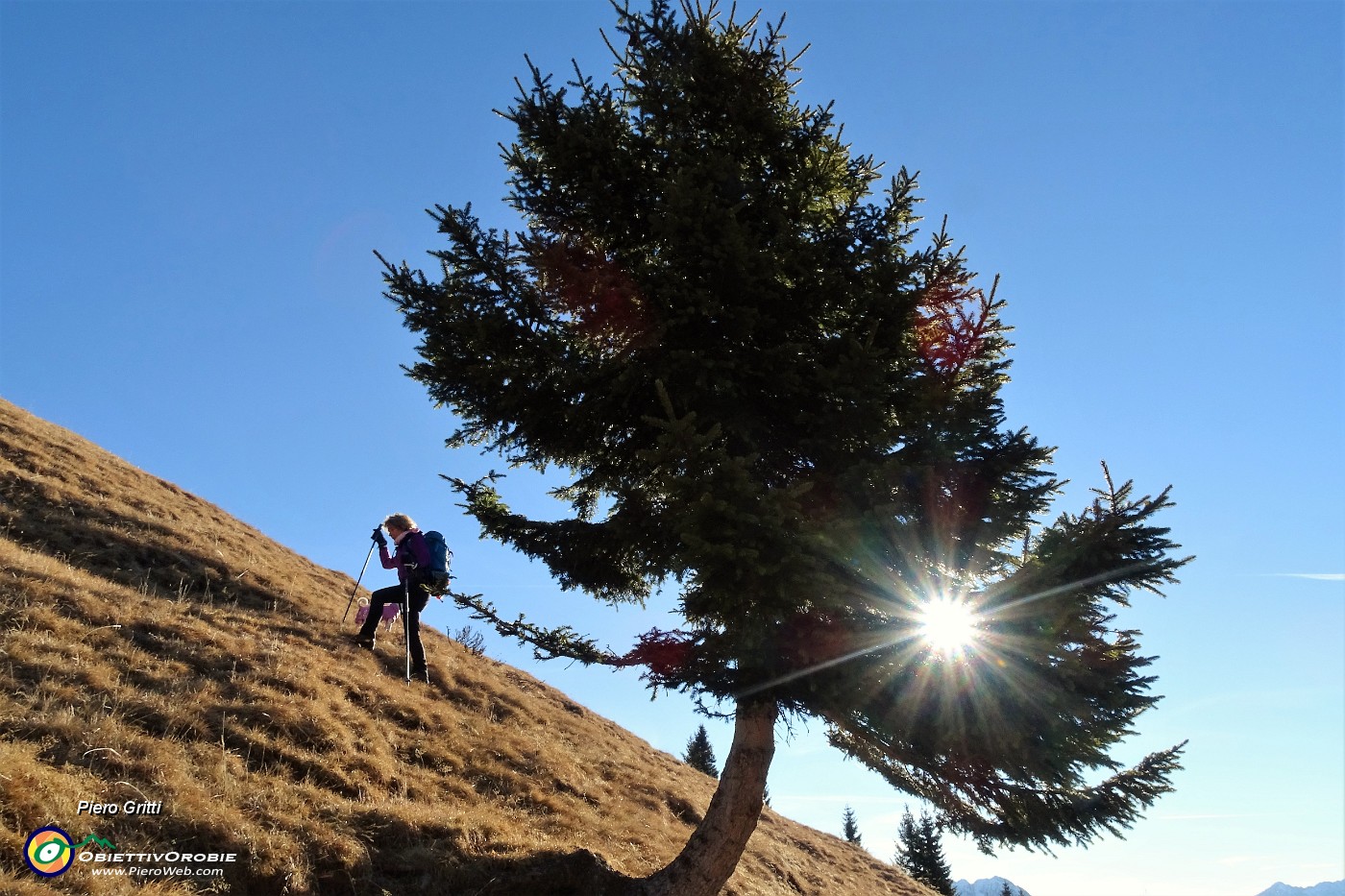 22 Per tracce e a vista saliamo i ripidi pascoli verso l'Arete .JPG -                                